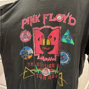 Pink Floyd Kids Tee with Colorful Tour Graphic